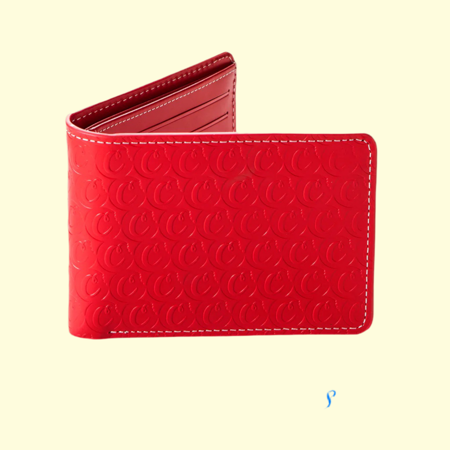 COOKIES Leather Monogram Wallet