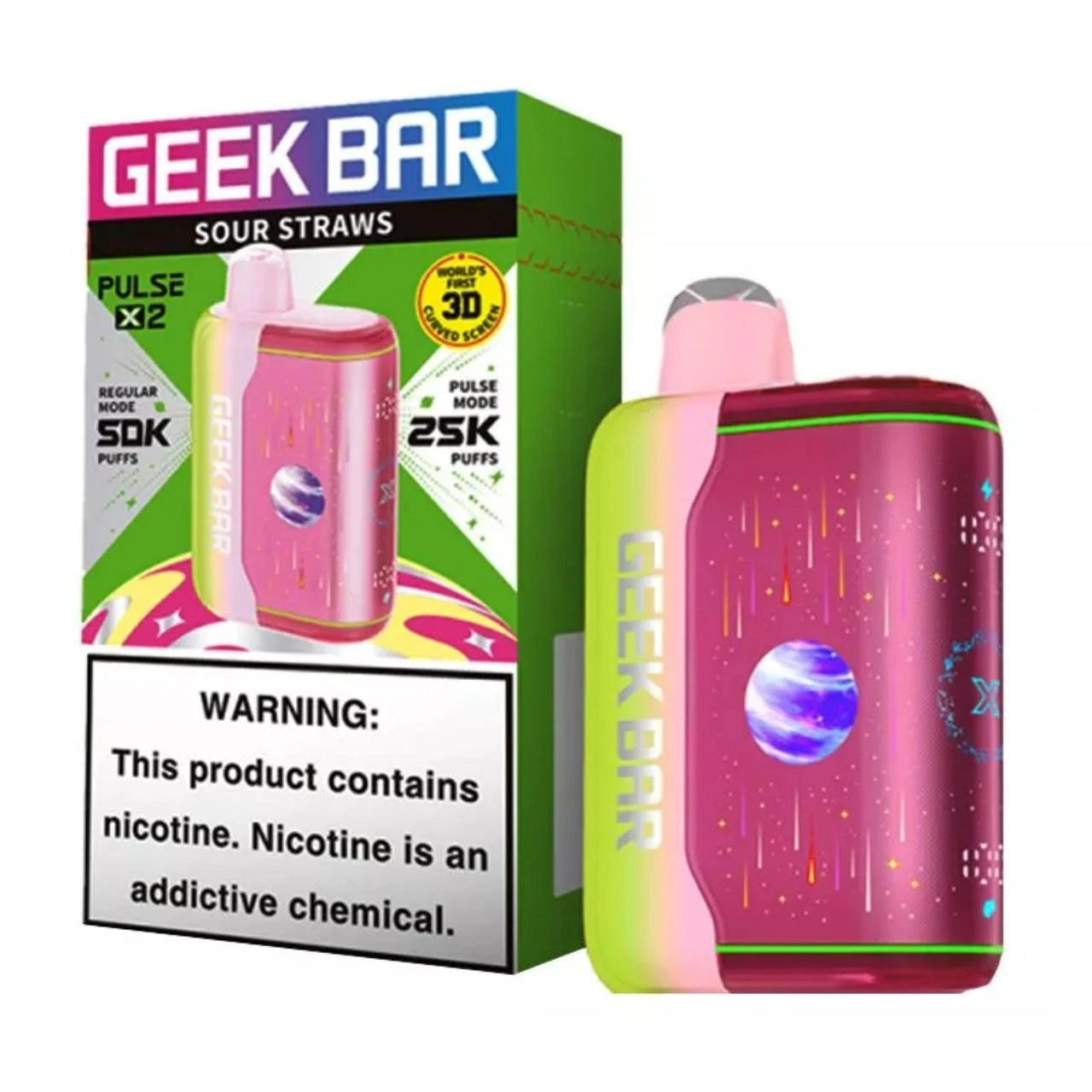 Geek Bar X 2 50K Sour Straws