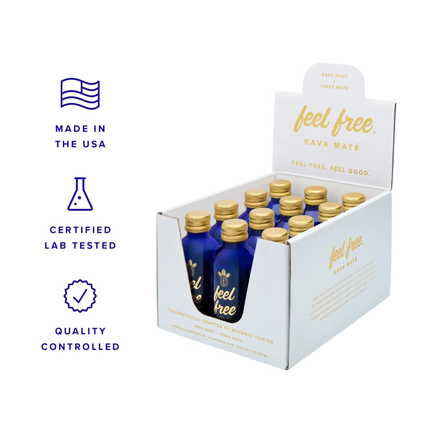 feel free Kava Maté tonic - 12pk