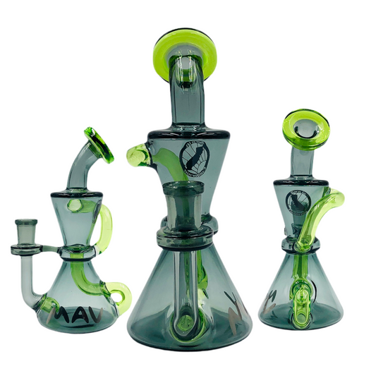MAV 7" Smokey Mini Hourglass Recycler