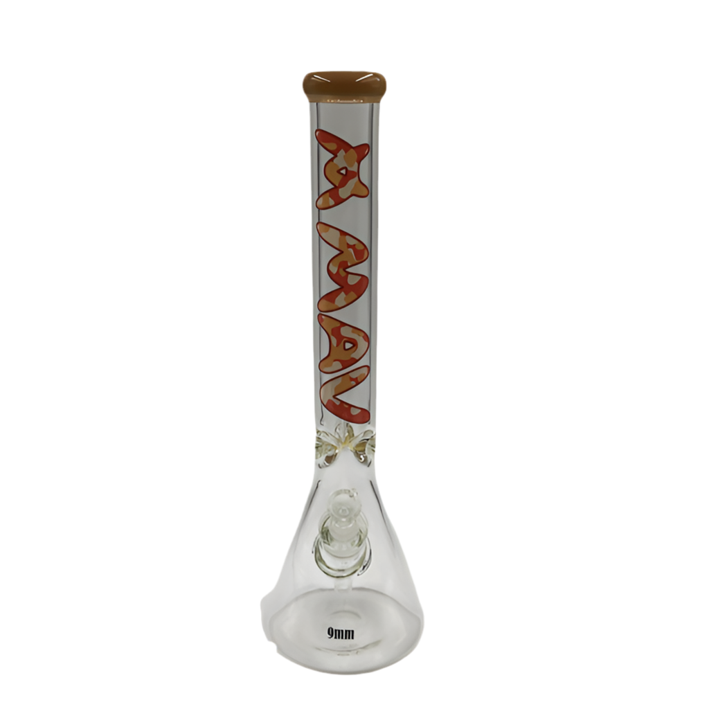 MAV 18" x 9mm  RED CAMO SLAB BEARKER BONG