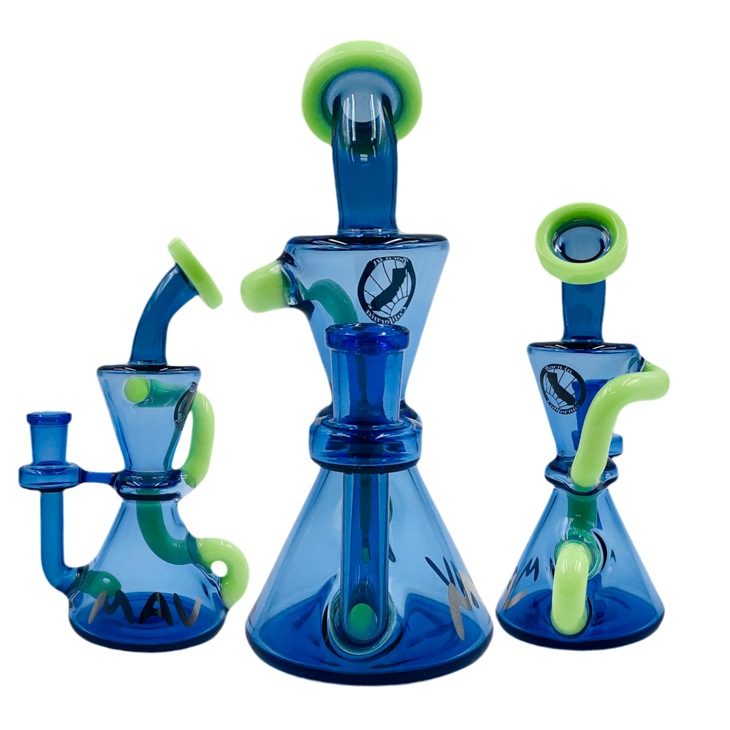 MAV 7" Smokey Mini Hourglass Recycler