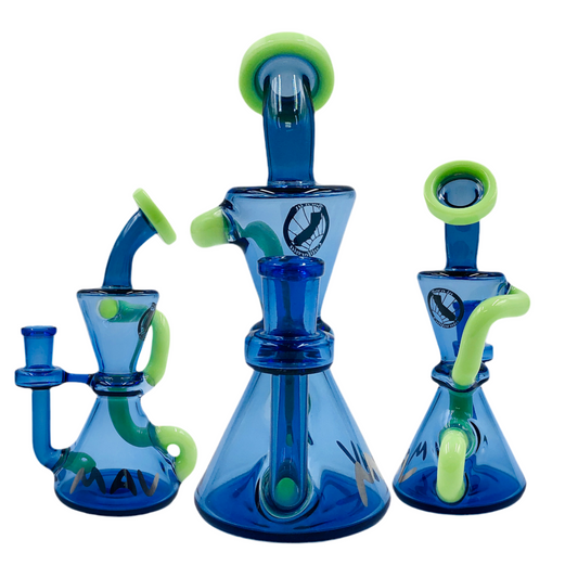 MAV 7" Smokey Mini Hourglass Recycler