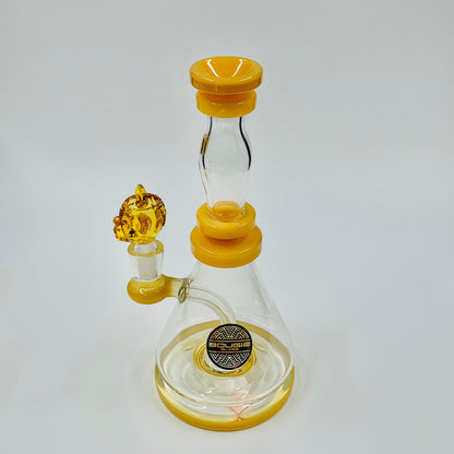 BOUGIE 10'' YELLOW BEAKER BONG