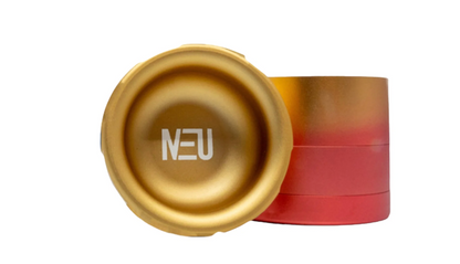 Neu Dry Herb Aluminum Grinder With Ashtray & Storage Top - 63 mm - 4 Parts