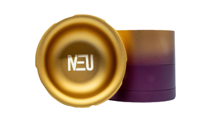 Neu Dry Herb Aluminum Grinder With Ashtray & Storage Top - 63 mm - 4 Parts
