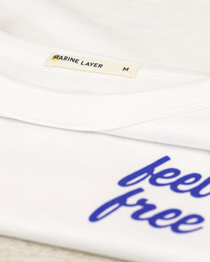 Marine Layer Women's Signature Crew - White
