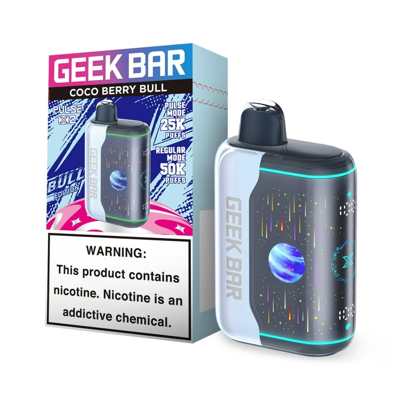 Geek Bar X 2 50K  Coco Berry Bull