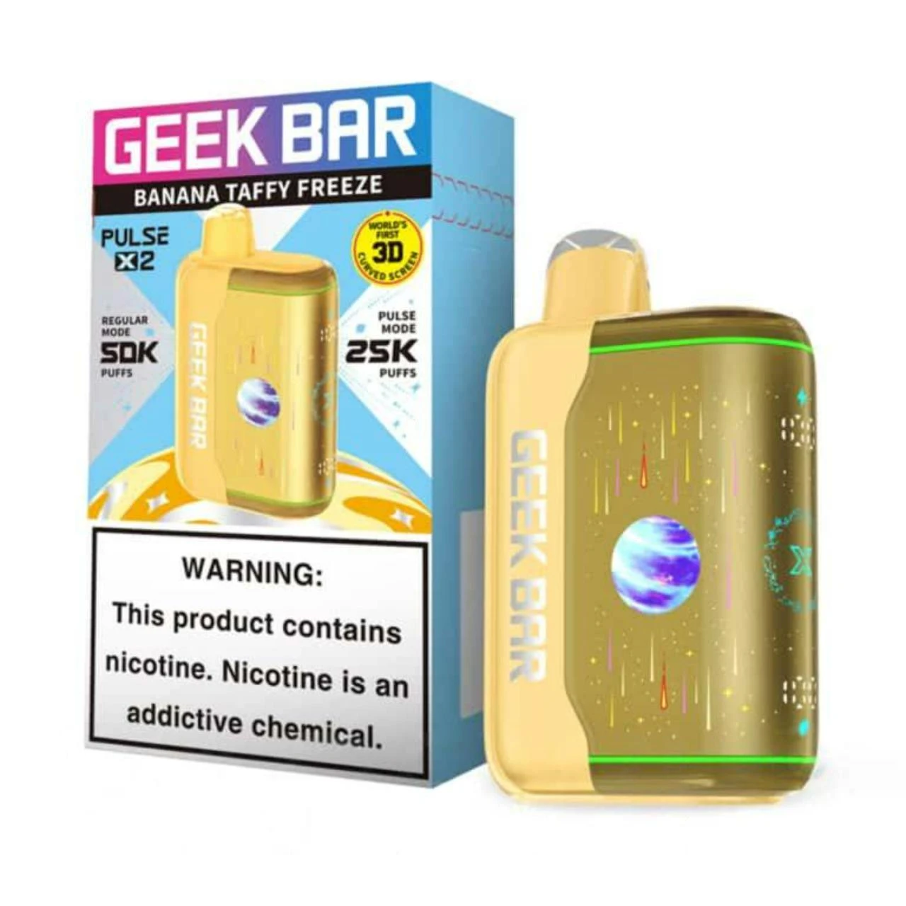 Geek Bar X 2 50K Banana Taffy Freeze