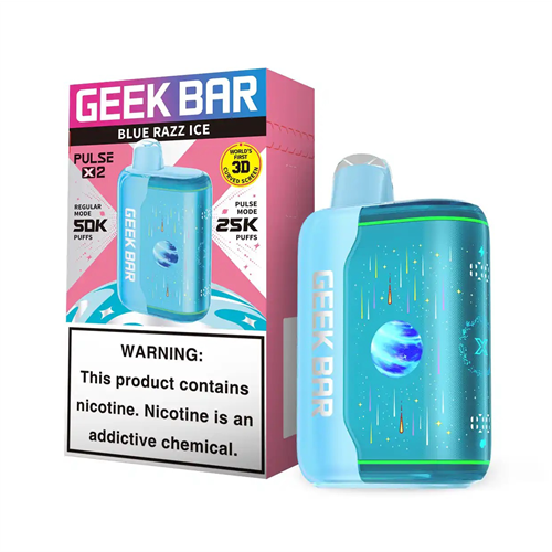 Geek Bar X 2 50K Blue razz ice